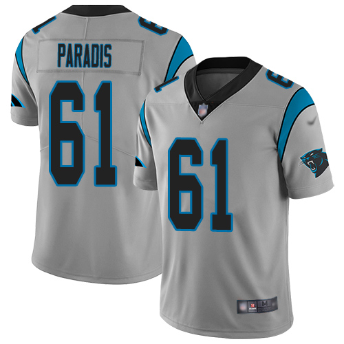 Carolina Panthers Limited Silver Men Matt Paradis Jersey NFL Football #61 Inverted Legend